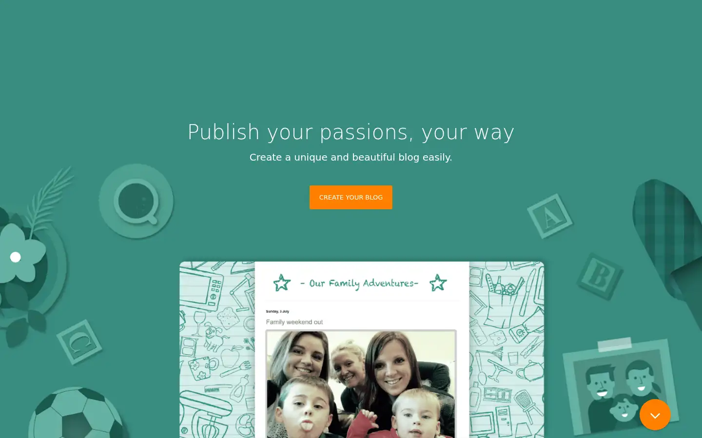 Screenshot of blogger.com