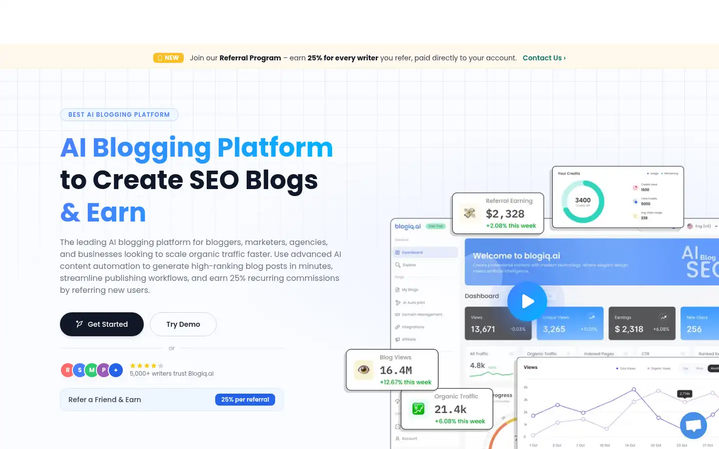 Screenshot of blogiq.ai