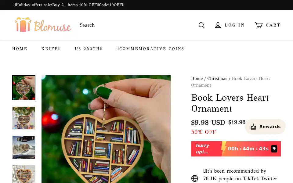 Screenshot of blomuse.com