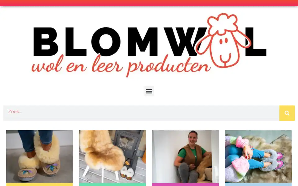 Screenshot of blomwol.nl