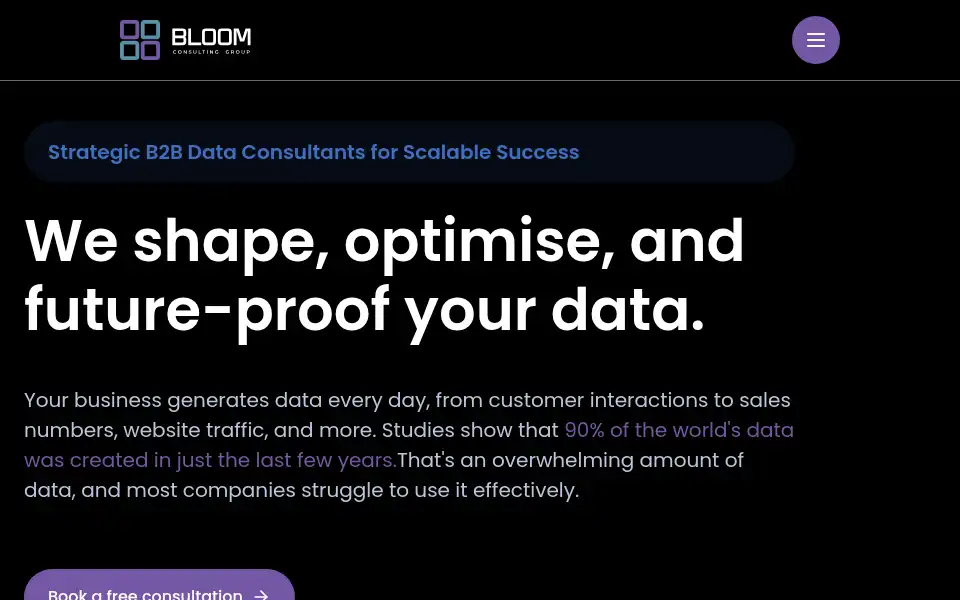 Screenshot of bloom-consulting-group.com