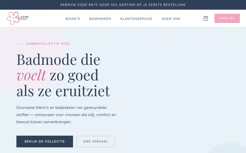 Screenshot of bloombadmode.nl
