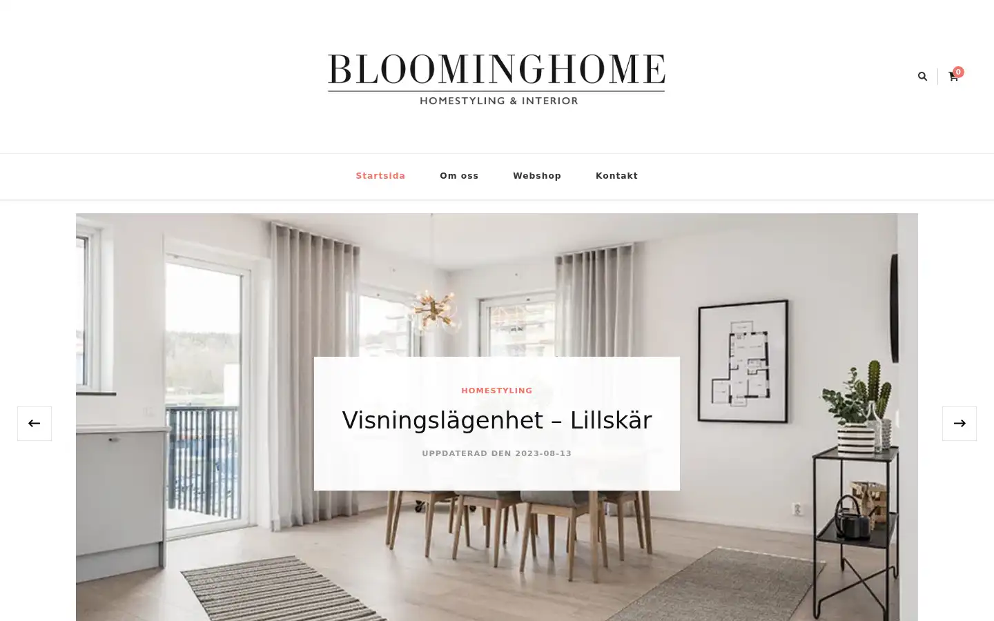Screenshot of bloominghome.se
