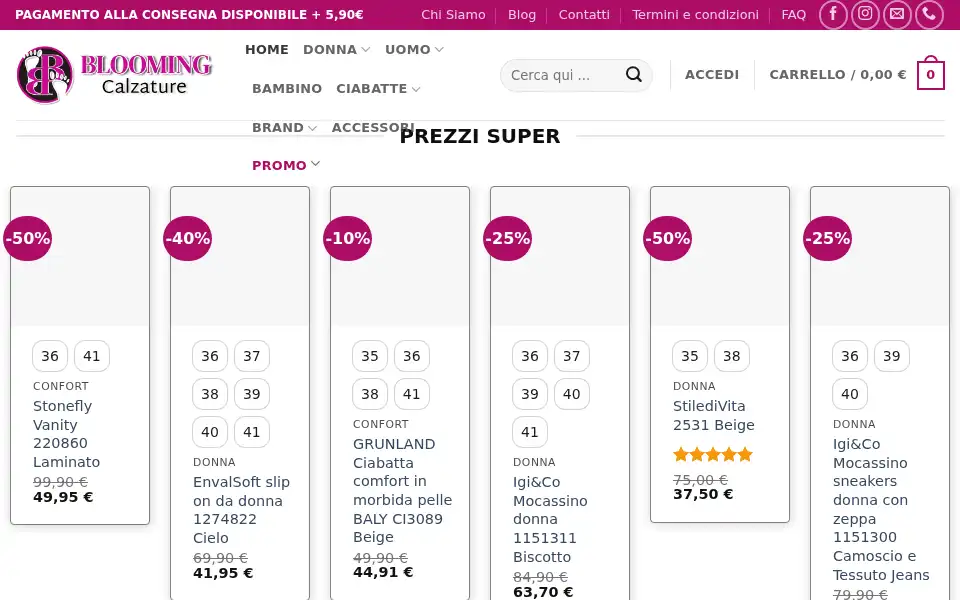 Screenshot of bloomingshop.net