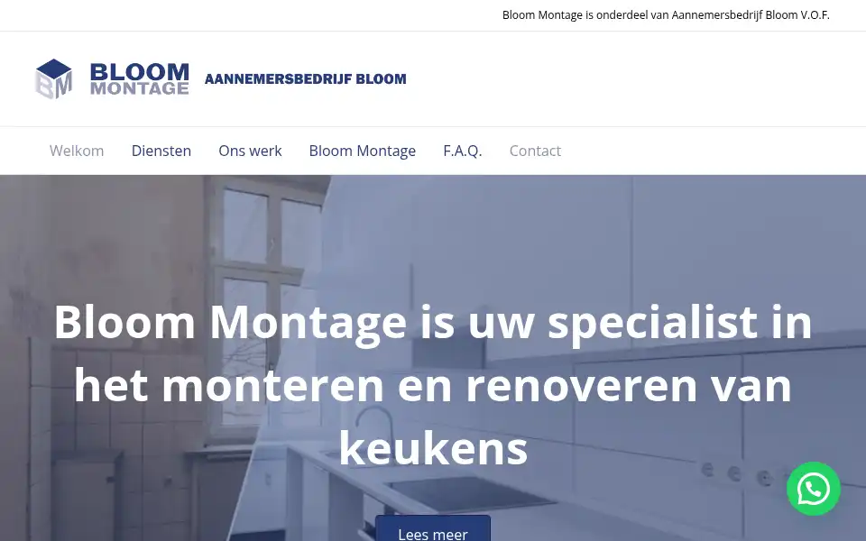Screenshot of bloommontage.nl
