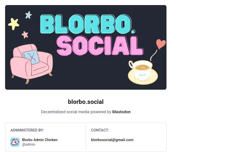 Screenshot of blorbo.social