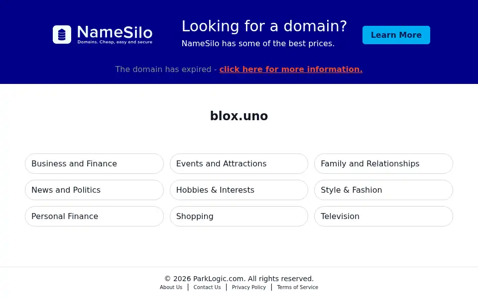 Screenshot of blox.uno