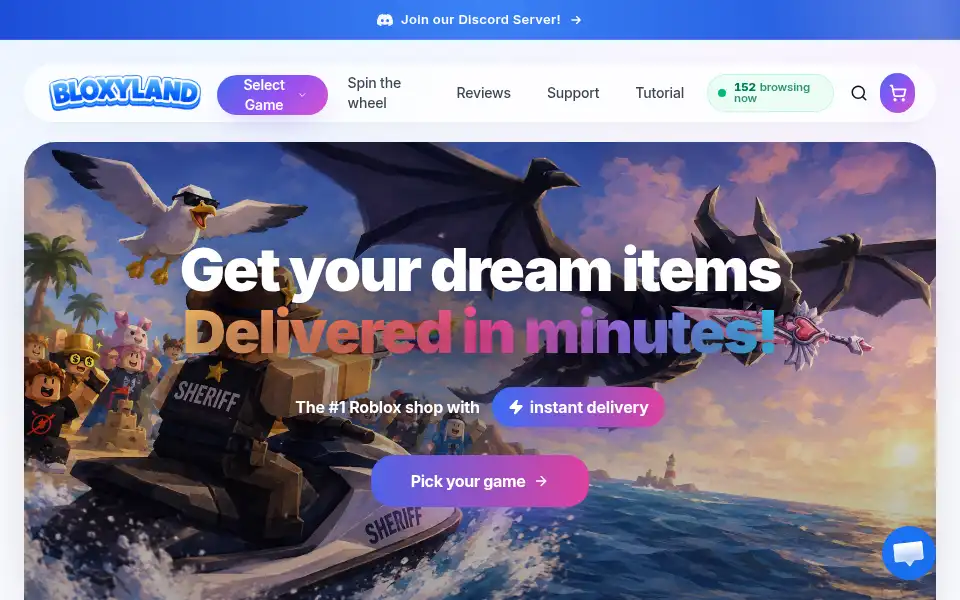 Screenshot of bloxcrew.com