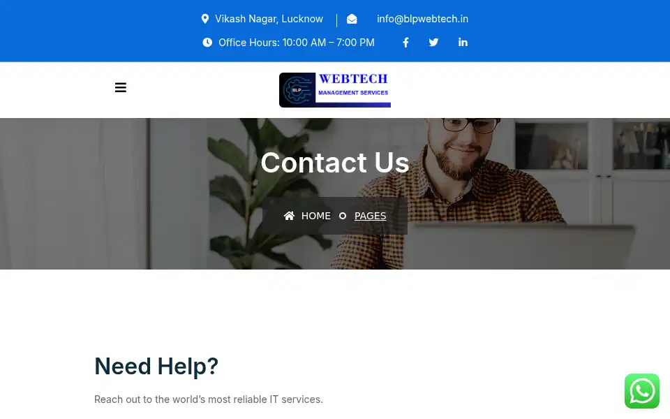 Screenshot of blpwebtech.in
