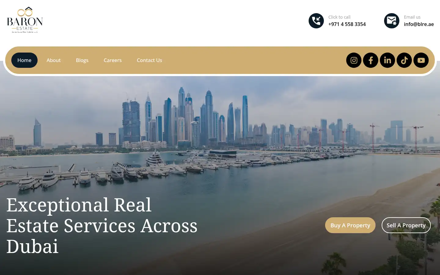 Screenshot of blre.ae