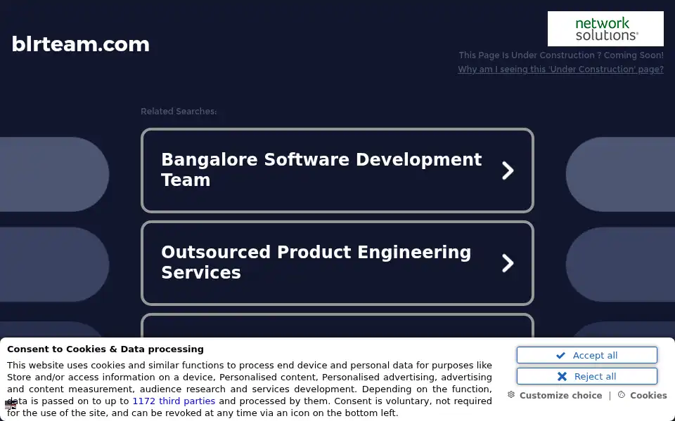 Screenshot of blrteam.com