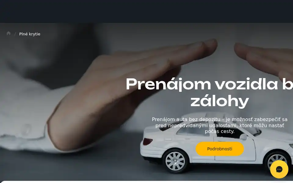 Screenshot of blsrentcar.sk