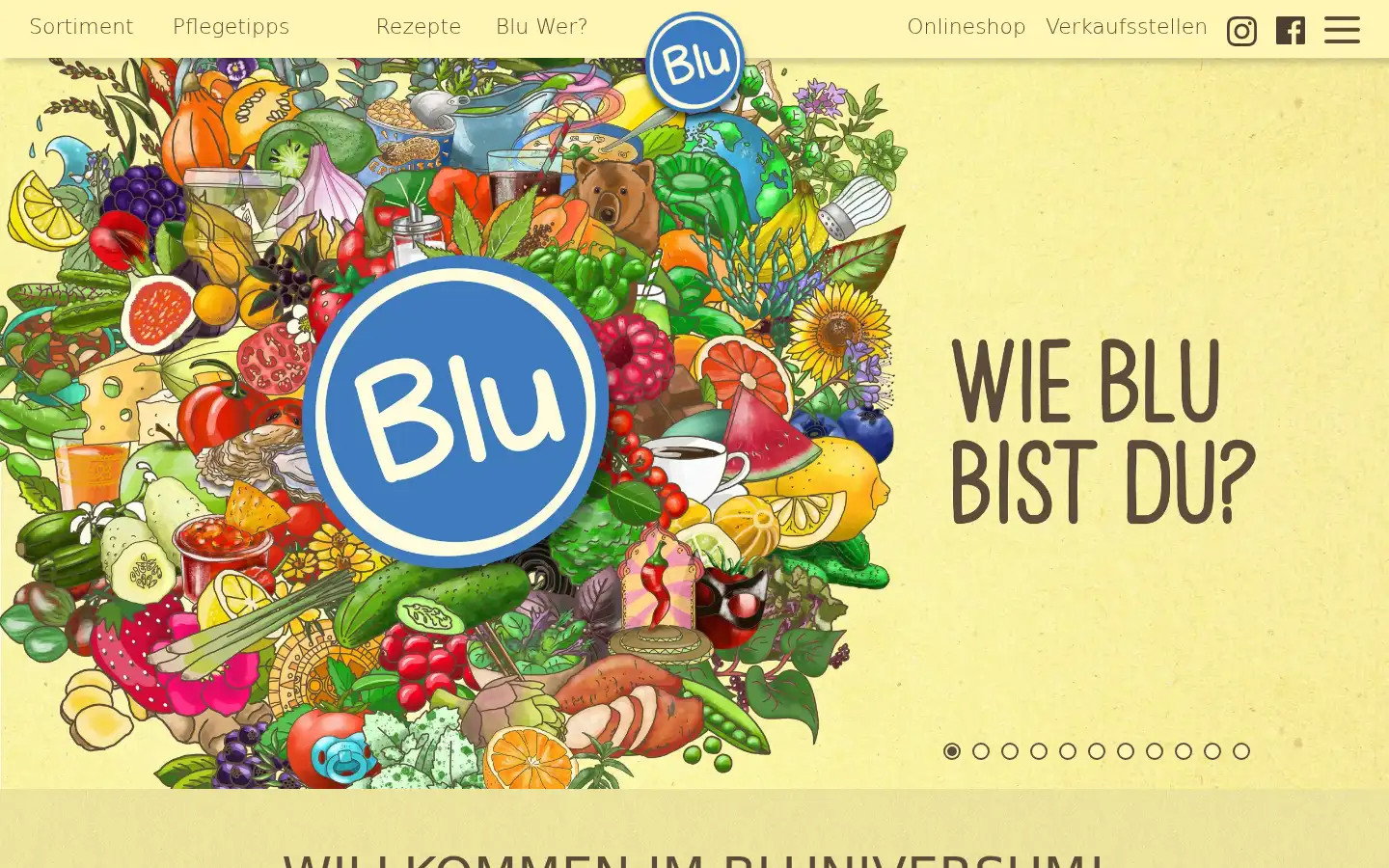 Screenshot of blu-blumen.de