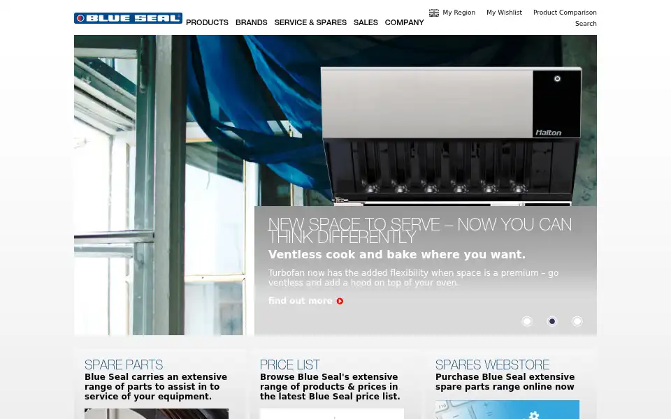 Screenshot of blue-seal.co.uk