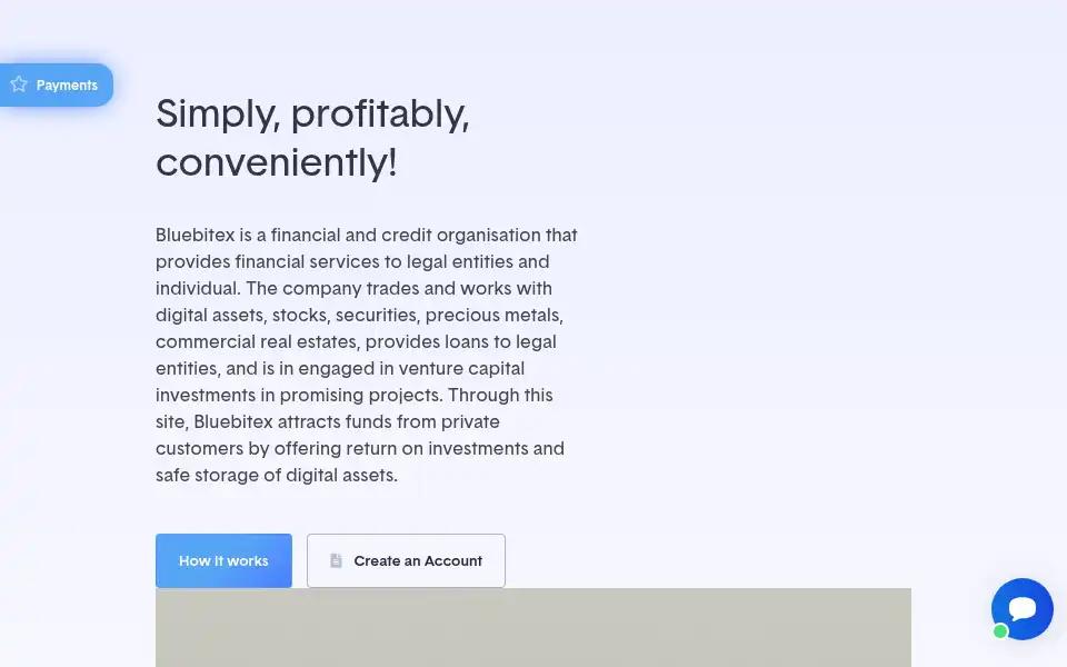Screenshot of bluebitex.com