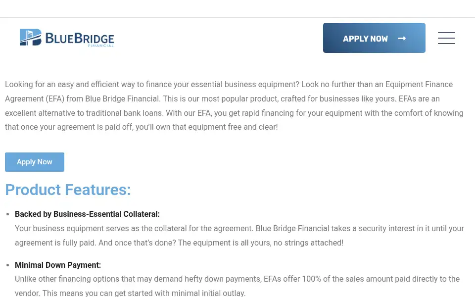 Screenshot of bluebridgefinancial.com