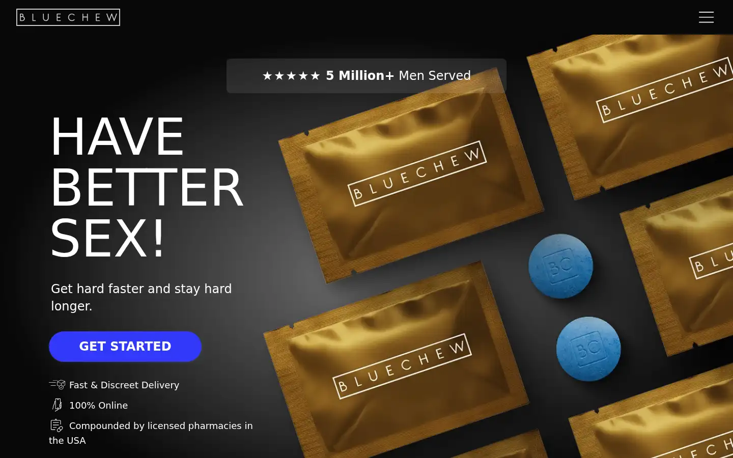 Screenshot of bluechew.com