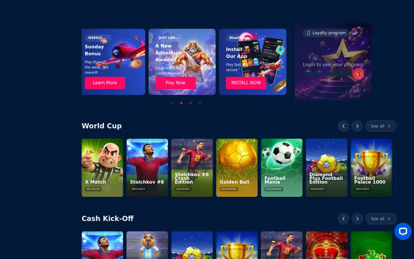 Screenshot of bluechip.io