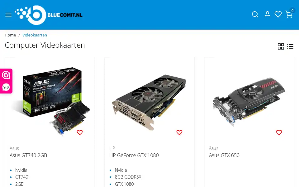 Screenshot of bluecomit.nl