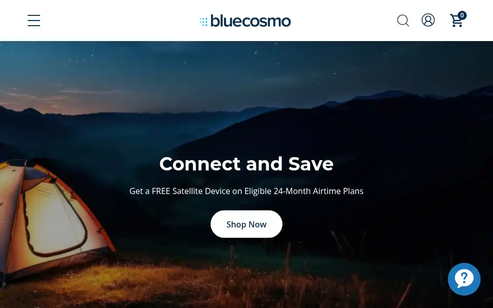 Screenshot of bluecosmo.com