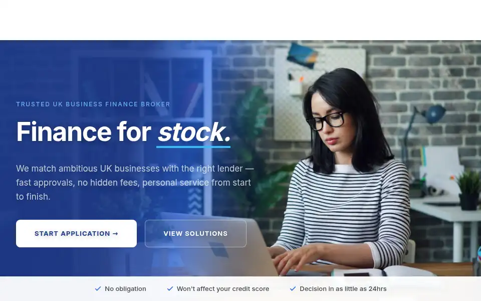 Screenshot of bluedoorfunding.co.uk