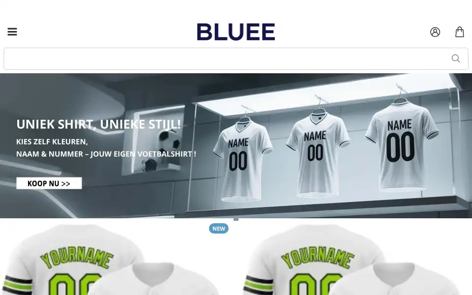 Screenshot of bluee.nl