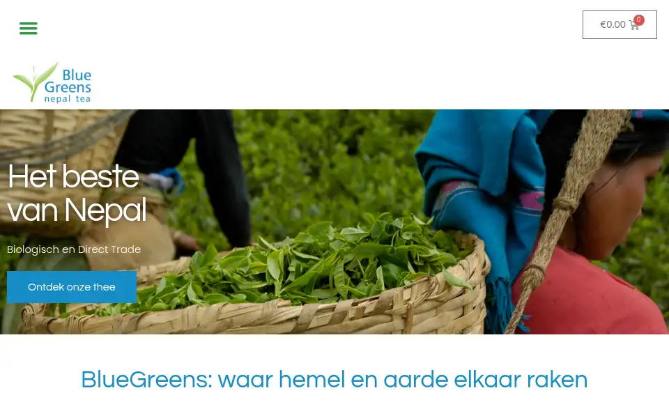 Screenshot of bluegreens.nl