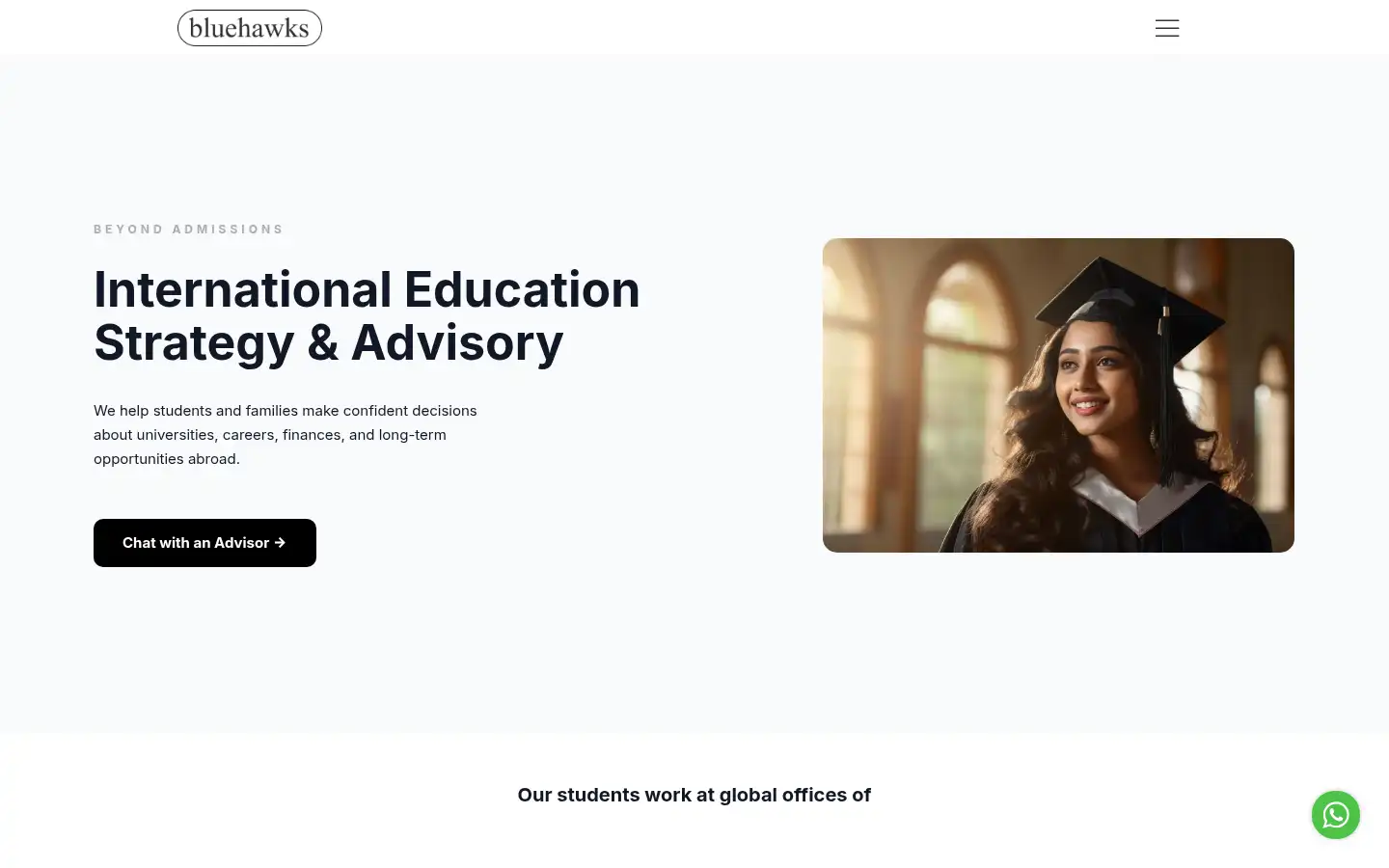 Screenshot of bluehawksedu.com