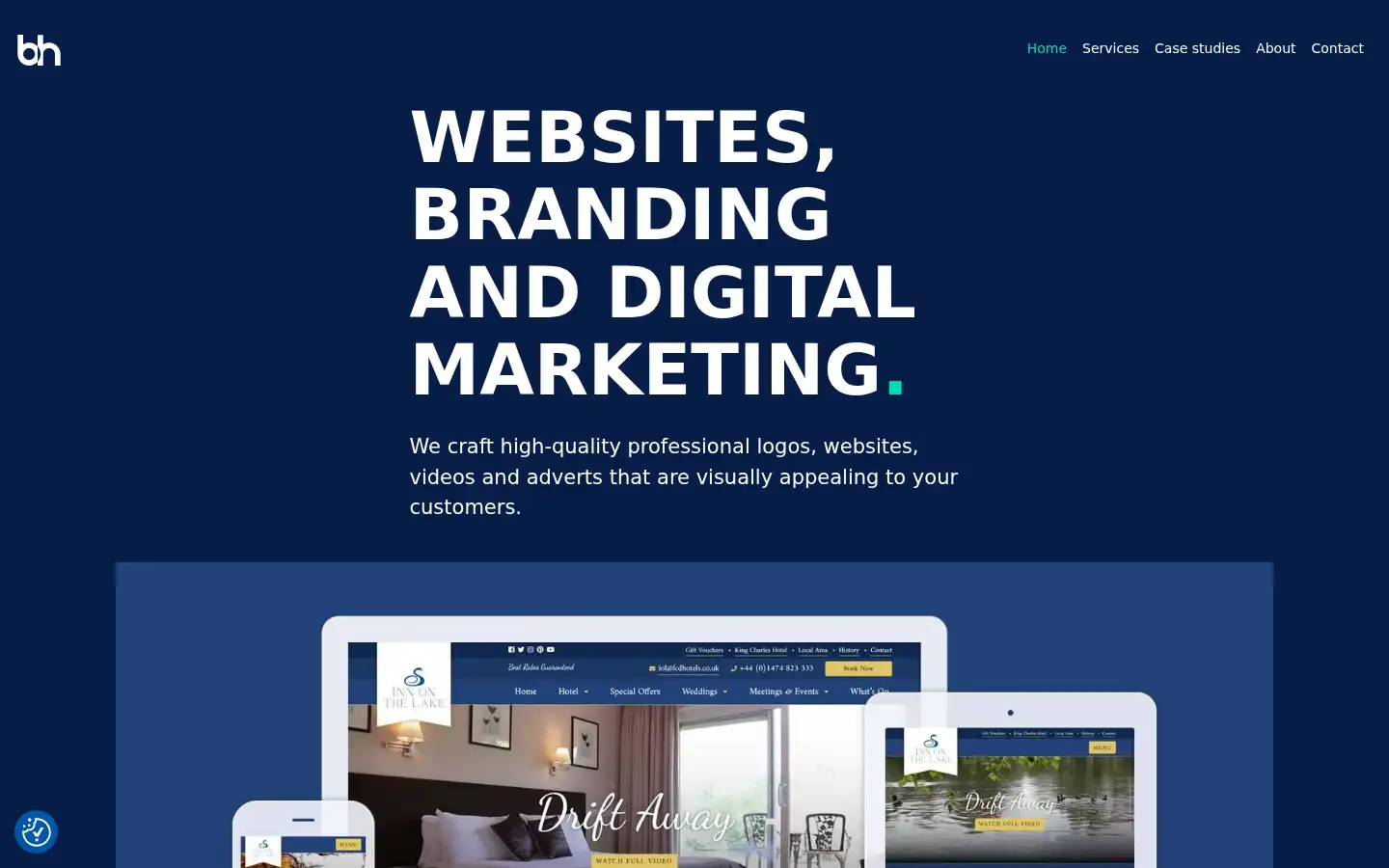 Screenshot of bluehousedesign.co.uk
