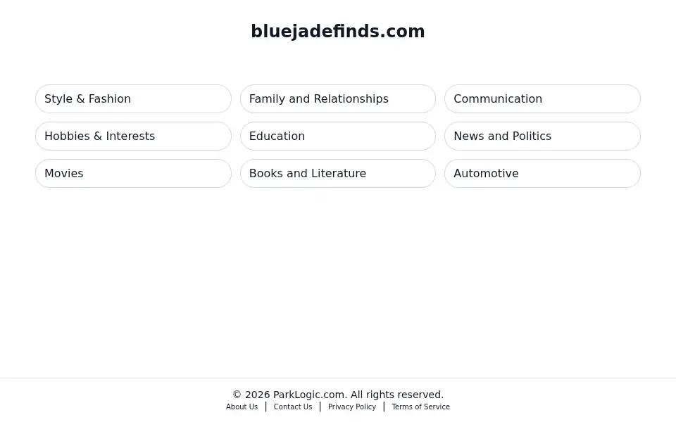 Screenshot of bluejadefinds.com