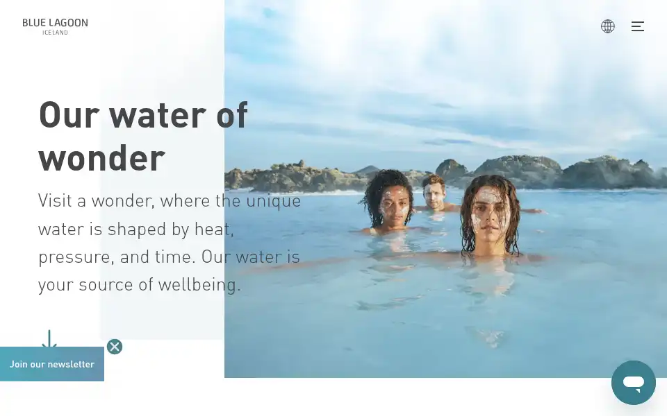 Screenshot of bluelagoon.com