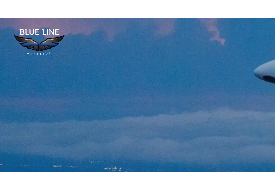 Screenshot of bluelineaviation.com