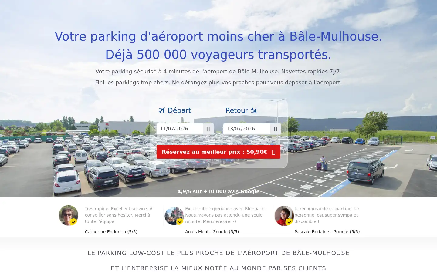 Screenshot of bluepark.fr