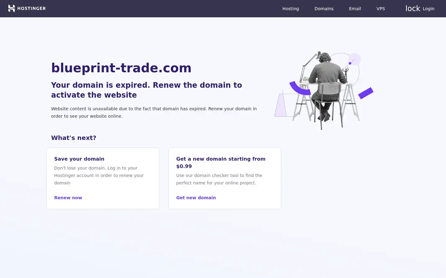 Screenshot of blueprint-trade.com