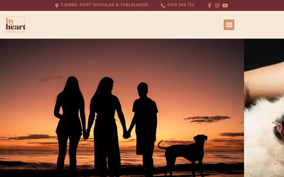 Screenshot of blueskyphotography.net.au