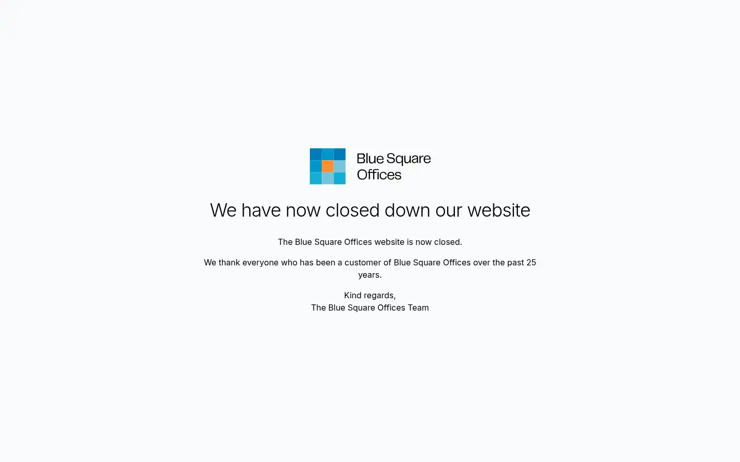 Screenshot of bluesquareoffices.com