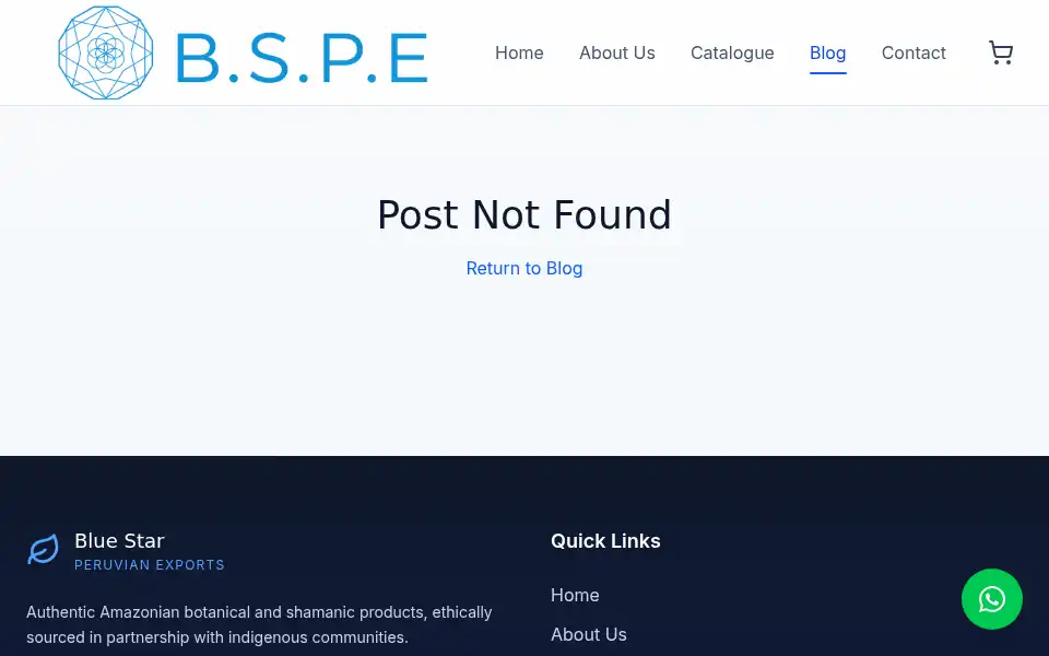 Screenshot of bluestarperuvianexports.eu