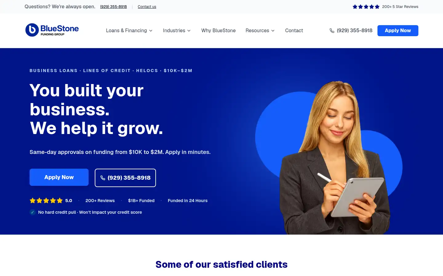 Screenshot of bluestonefundinggroup.com