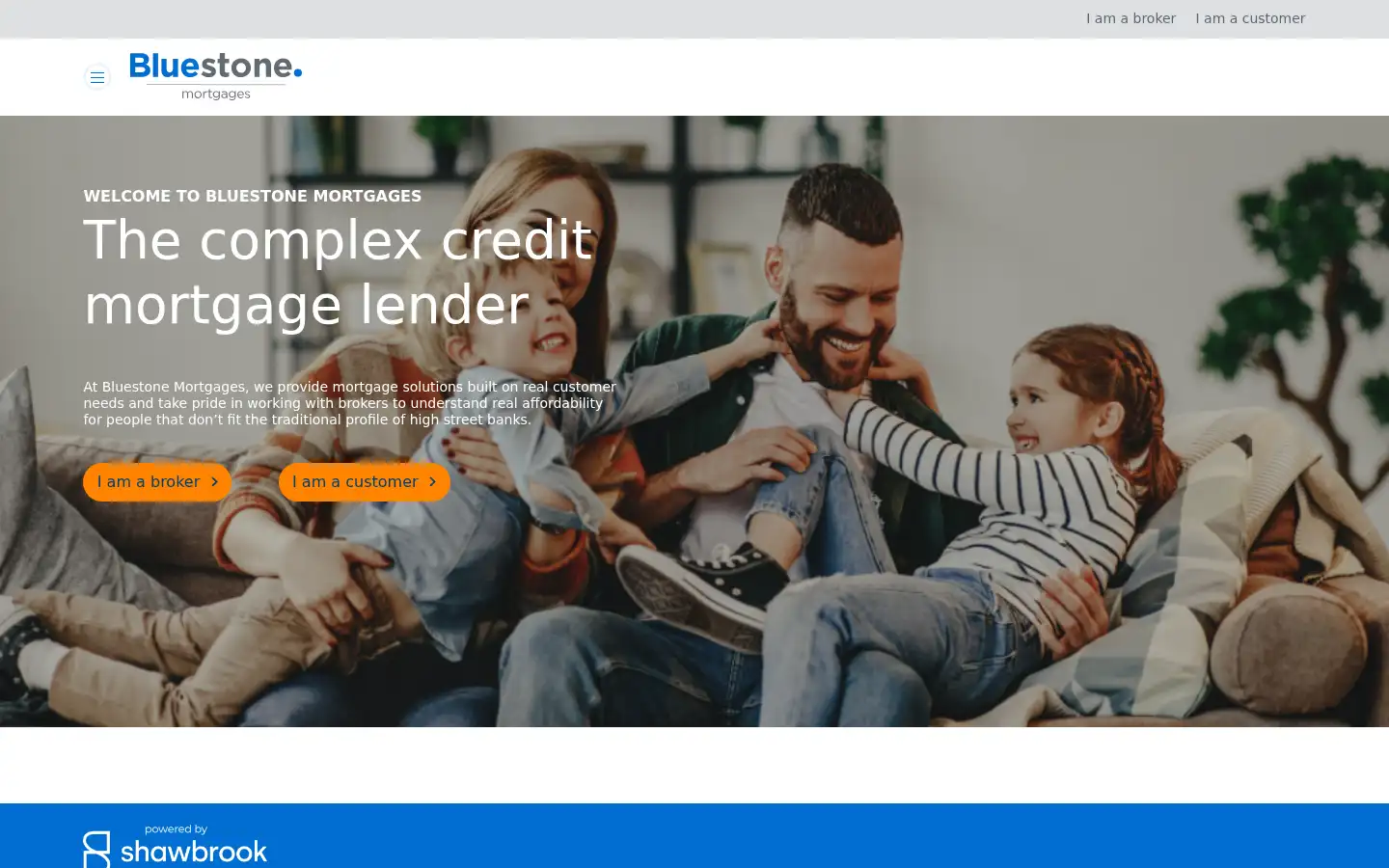 Screenshot of bluestonemortgages.co.uk