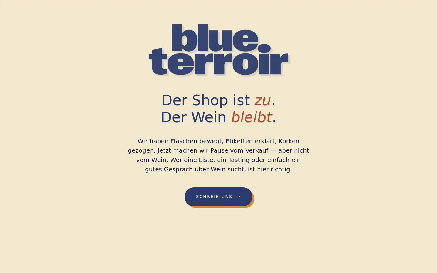 Screenshot of blueterroir.de