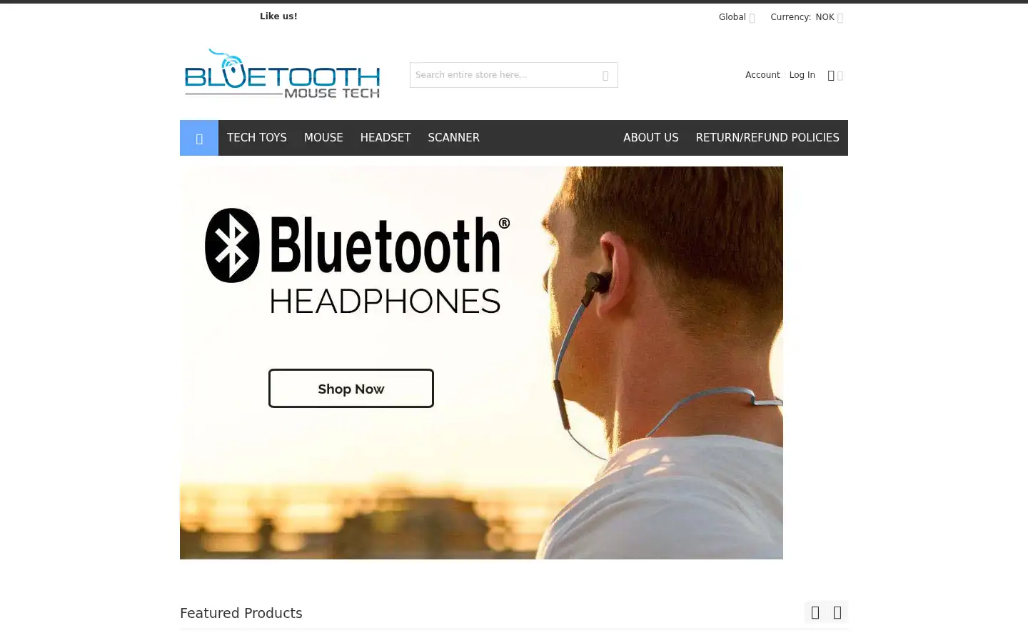 Screenshot of bluetoothmousetech.com