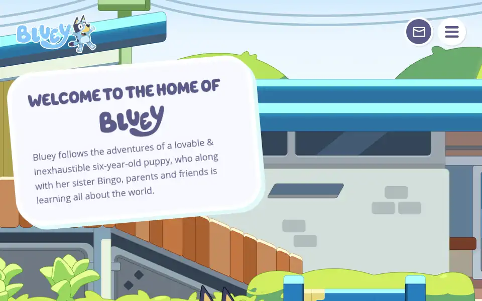Screenshot of bluey.tv
