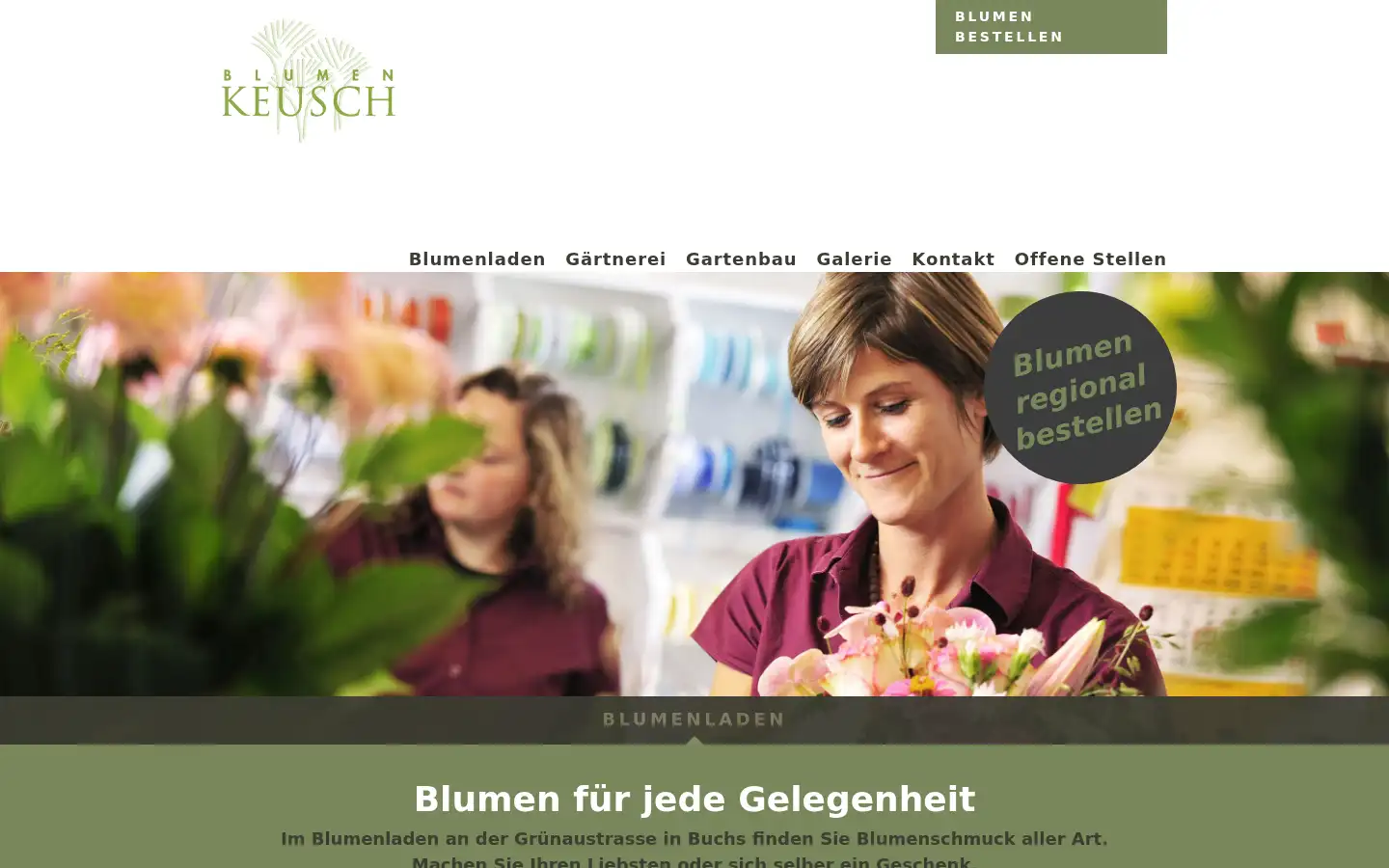 Screenshot of blumenkeusch.ch