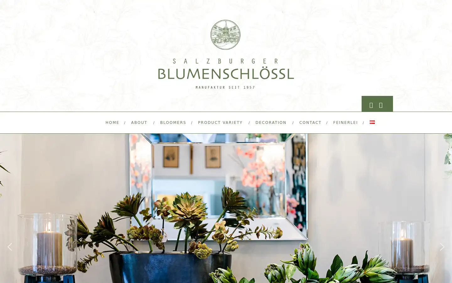 Screenshot of blumenschloessl.com