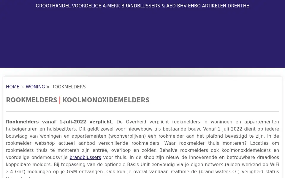 Screenshot of bluspunt.nl
