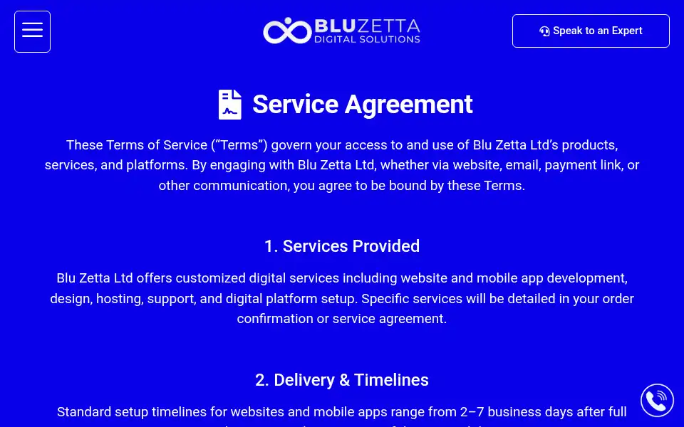 Screenshot of bluzetta.com