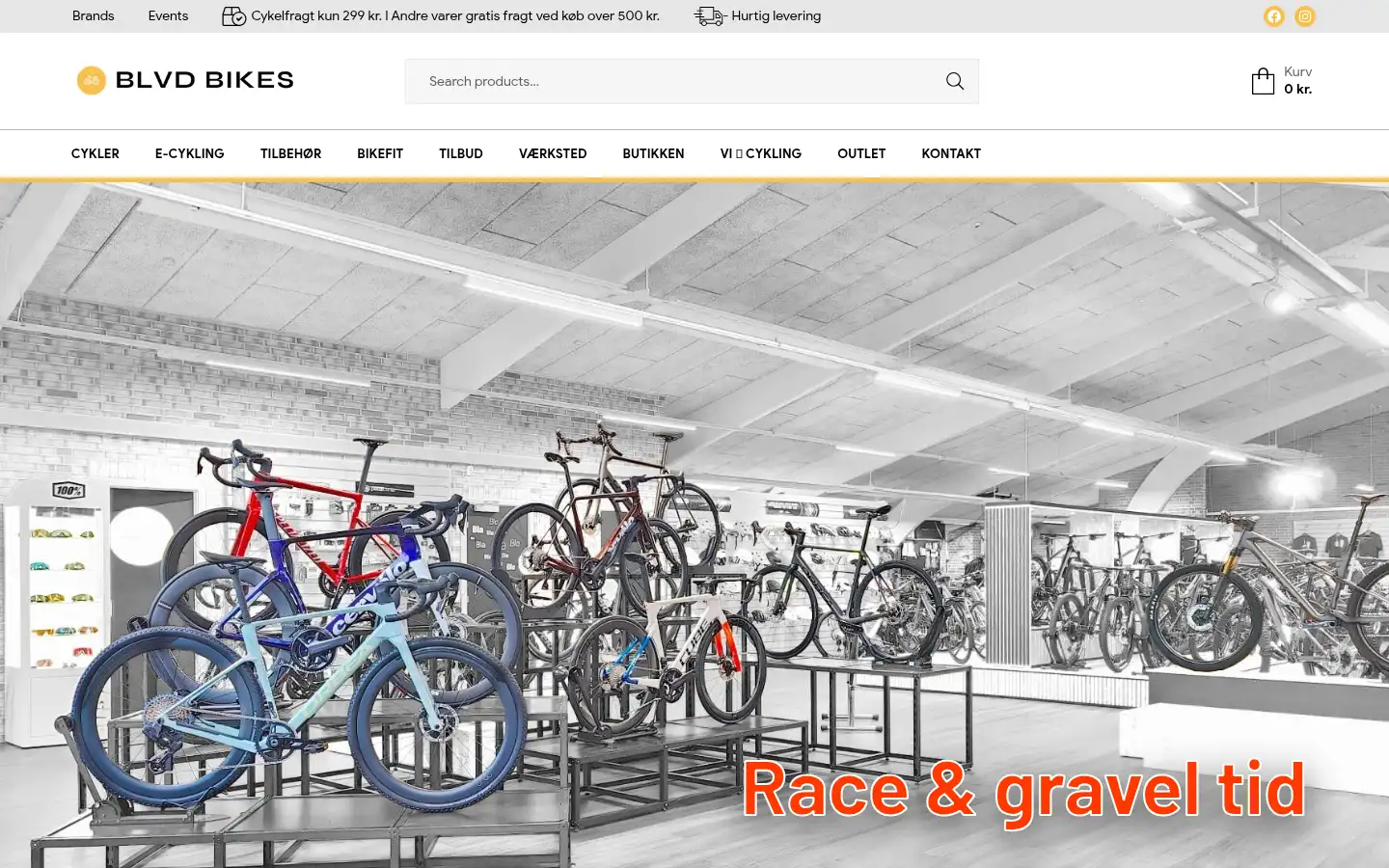 Screenshot of blvdbikes.dk
