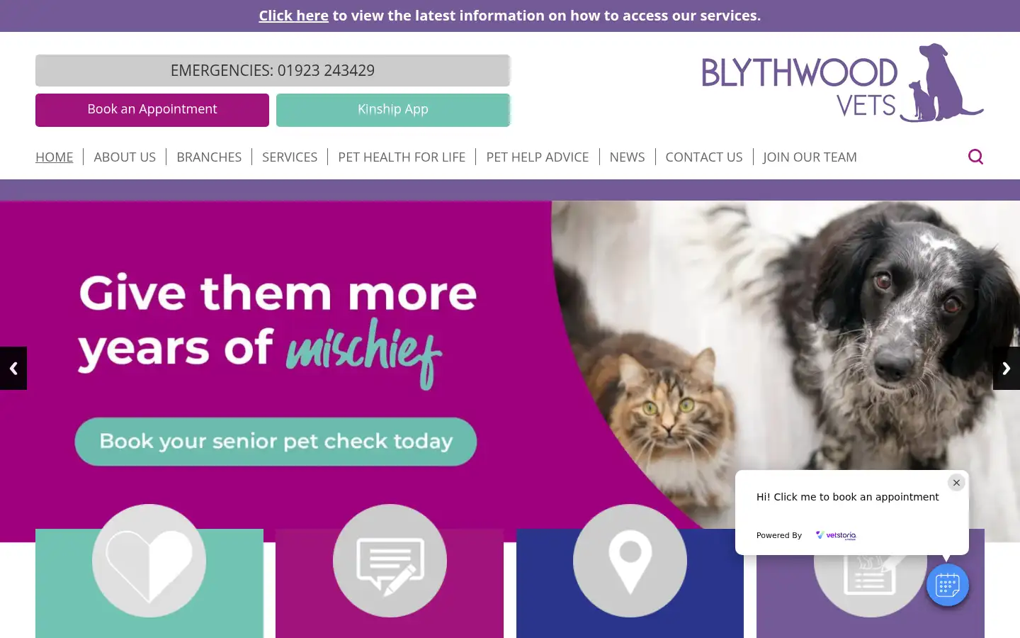 Screenshot of blythwood.com