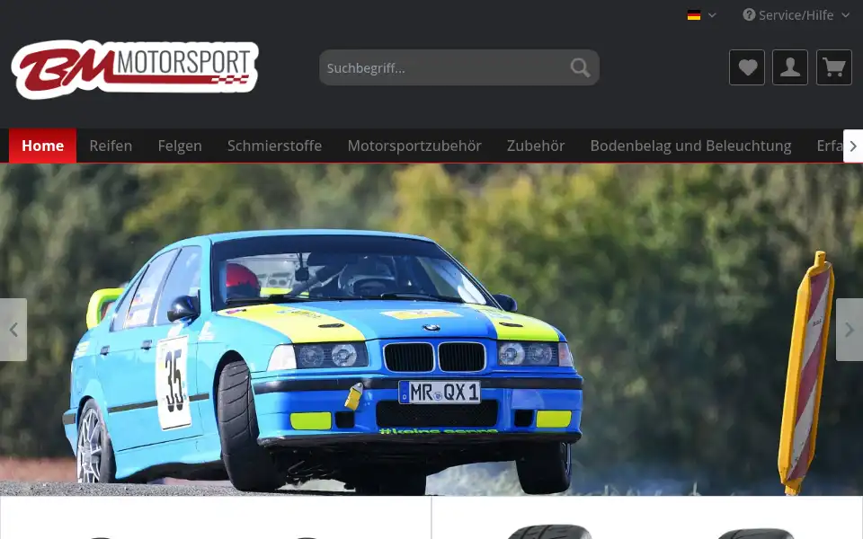 Screenshot of bm-motorsport.de