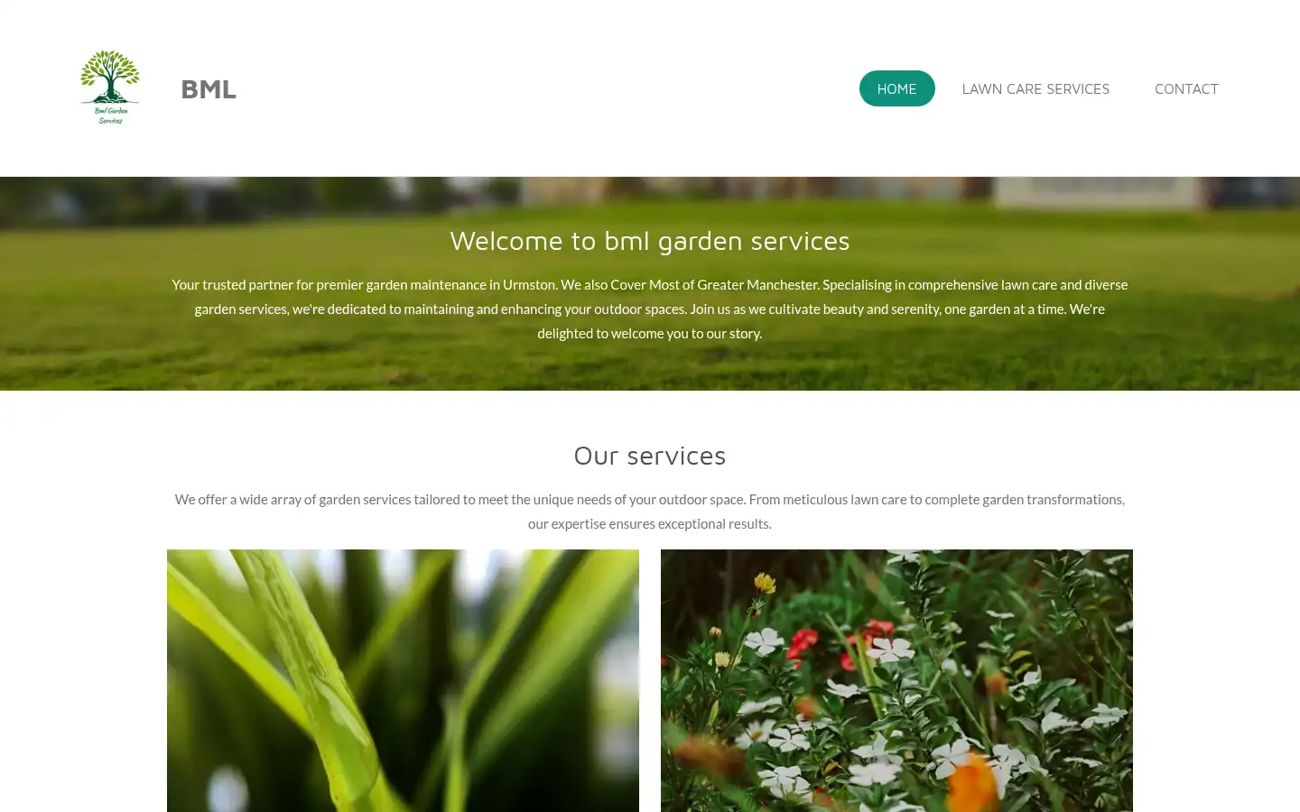 Screenshot of bmlgardenservices.co.uk